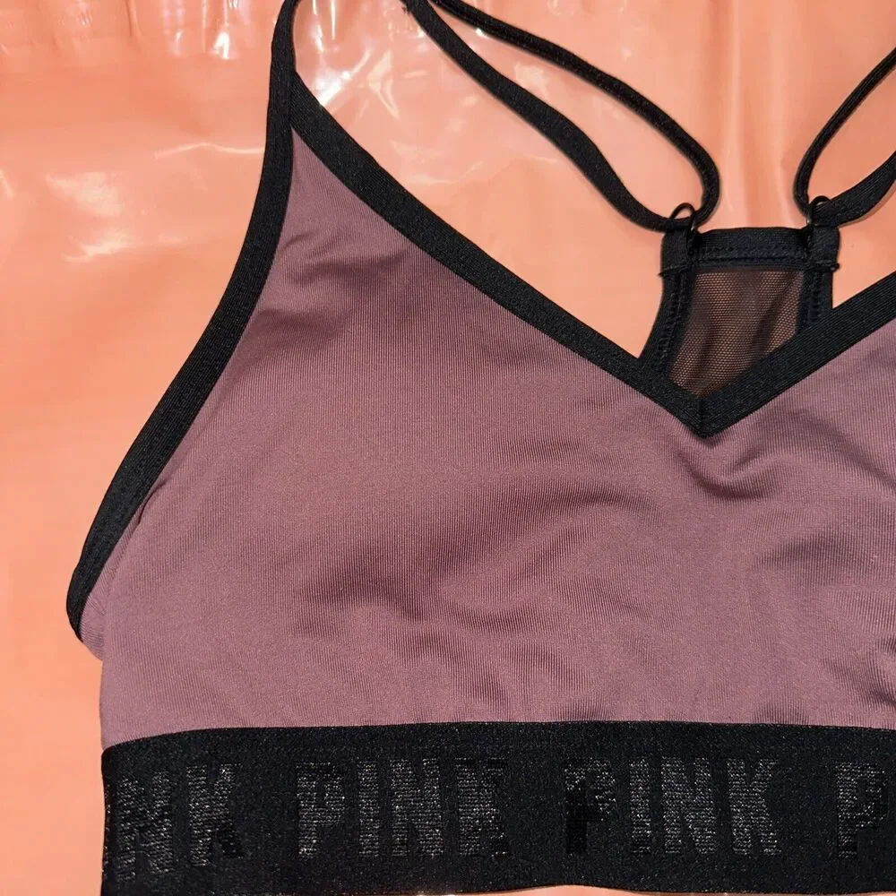 PINK Victoria's Secret Women Sports Bra Pink Rose Ultimate Lightly Lined Small